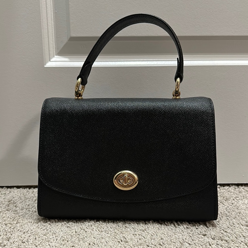 Coach Black Leather Handbag